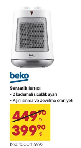 Beko Seramik Isıtıcı image