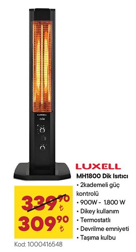 Luxell MH1800 Dik Isıtıcı image