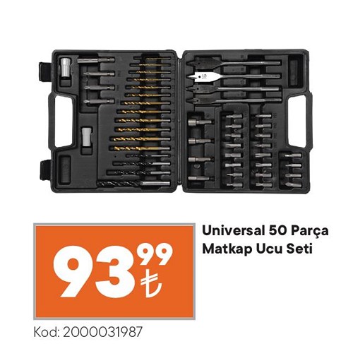 Universal 50 Parça Matkap Ucu Seti image