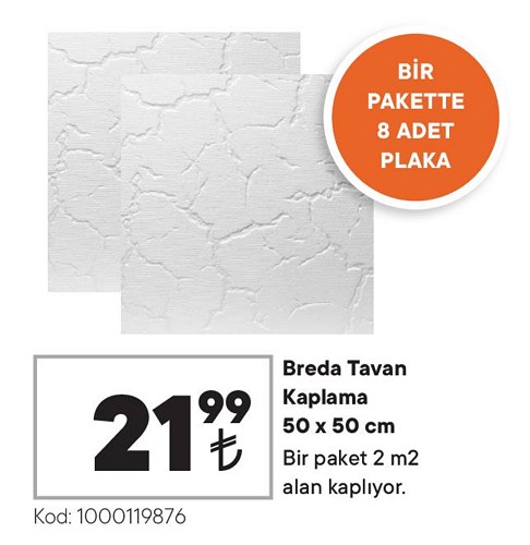 Breda Tavan Kaplama 50 x 50 cm image