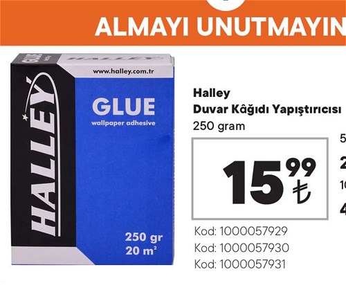 Halley Duvar Kağıdı Yapıştırıcısı 250 gram image