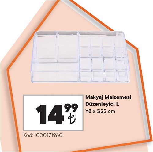 Makyaj Malzemesi Düzenleyici L Y8 x G22 cm image