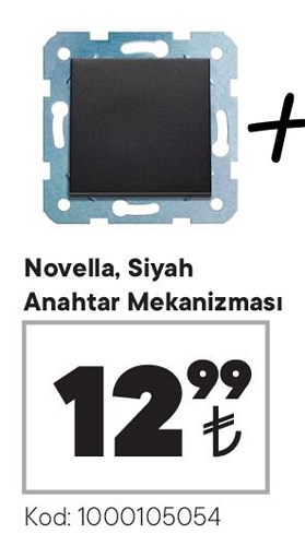 Viko Novella Siyah Anahtar Mekanizması image