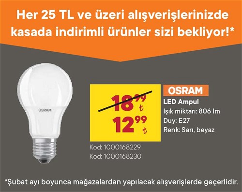 Osram Led Ampul 806 Im E27 image