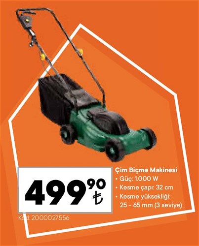 Çim Biçme Makinesi 1000 W image