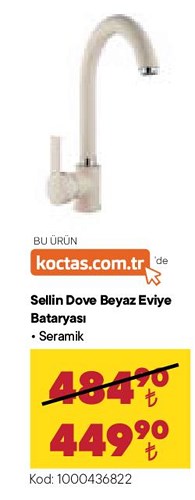 Sellin Dove Beyaz Eviye Bataryası image