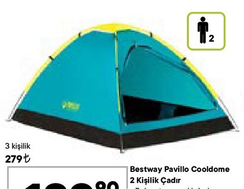 Bestway Pavillo Cooldome 3 Kişilik Çadır image