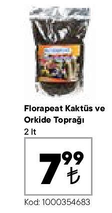 Florapeat Kaktüs ve Orkide Toprağı 2 lt image