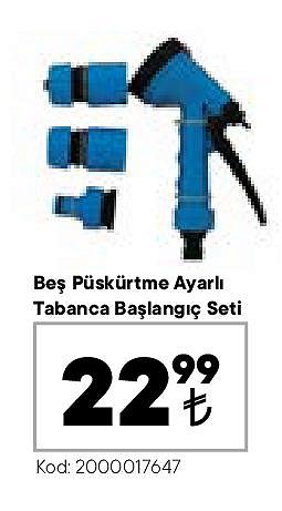 Beş Püskürtme Ayarlı Tabanca Başlangıç Seti image