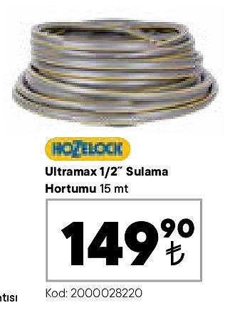 Hozelock Ultramax 1/2" Sulama Hortumu 15 mt image