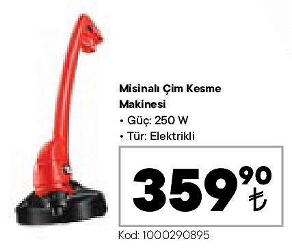 Misinalı Çim Kesme Makinesi 250 W image