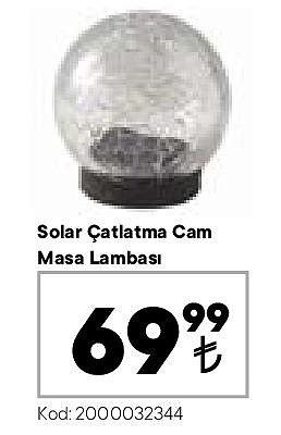 Solar Çatlatma Cam Masa Lambası image