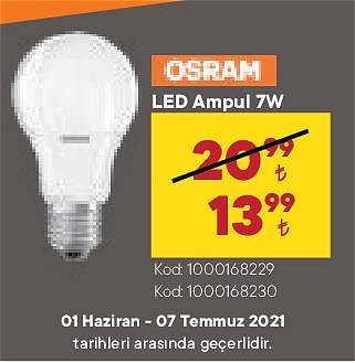 Osram Led Ampul 7 W image