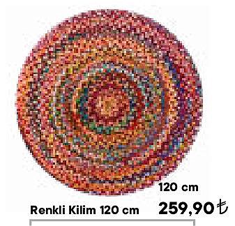 Renkli Kilim 120 cm image