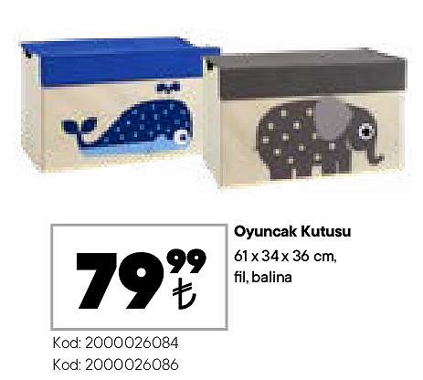 Oyuncak Kutusu 61x34x36 cm image