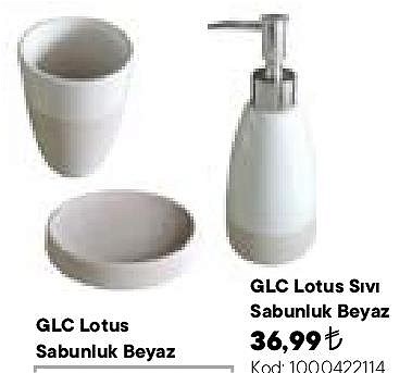 Glc Lotus Sıvı Sabunluk Beyaz image