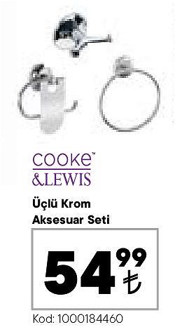 Cooke&Lewis Üçlü Krom Aksesuar Seti image