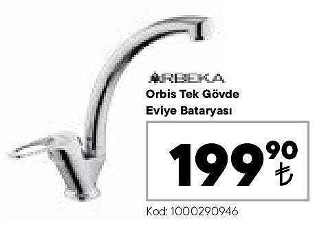 Arbeka Orbis Tek Gövde Eviye Bataryası  image