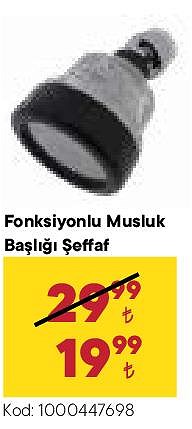 Fonksiyonlu Musluk Başlığı-Şeffaf image