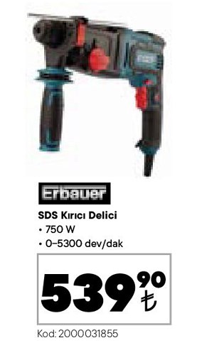 Erbauer SDS Kırıcı Delici 750 W image