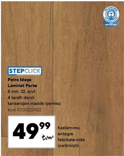 Stepclick Petra Meşe Laminant Parke m² image