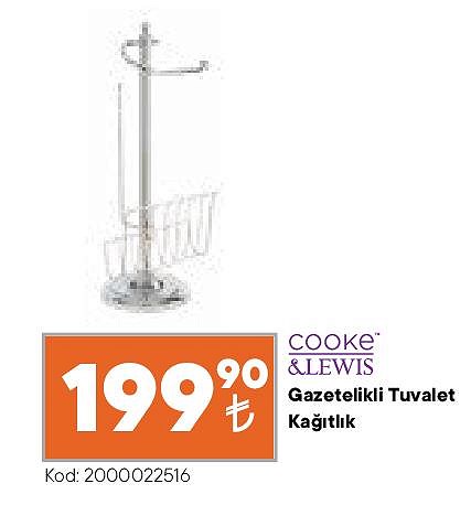 Cooke&Lewis Gazetelikli Tuvalet Kağıtlık image