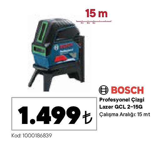 Bosch Profesyonel Çizgi Lazer GCL 2-15G image