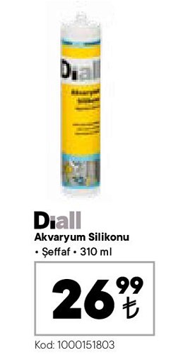 Diall Akvaryum Silikonu Şeffaf/ 310 ml image