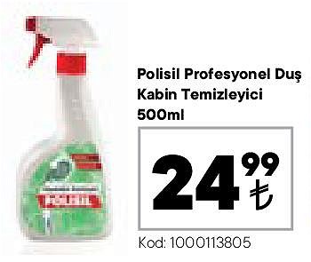 Polisil Profesyonel Duş Kabin Temizleyici 500 ml image