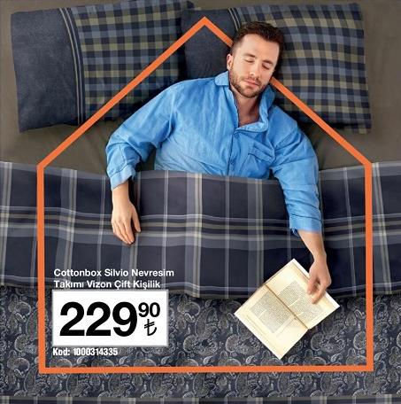 Cottonbox Silvio Nevresim Takımı Vizon Çift Kişilik image