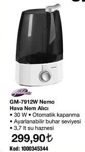 Gold Master GM-7912W Nemo Hava nem Alıcı image