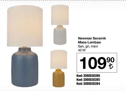 Newman Seramik Masa Lambası 40 W image