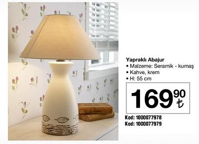 Yapraklı Abajur H: 55 cm image