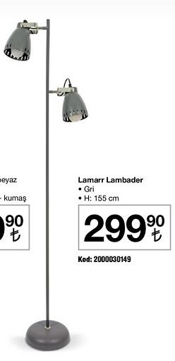 Lamarr Lambader Gri H: 155 cm image