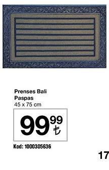 Prenses Bali Paspas 45 x 75 cm image
