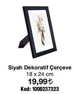 Siyah Dekoratif Çerçeve 18 x 24 cm image