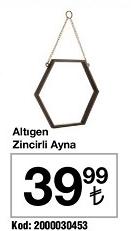 Altıgen Zincirli Ayna image