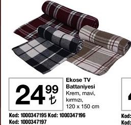 Ekose Tv Battaniyesi 120 x 150 cm image