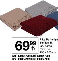 Pike Battaniye Tek Kişilik 150 x 200 cm image