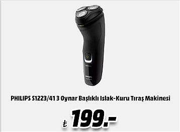 Philips S1223/41 3 Oynar Başlıklı Islak-Kuru Tıraş Makinesi image