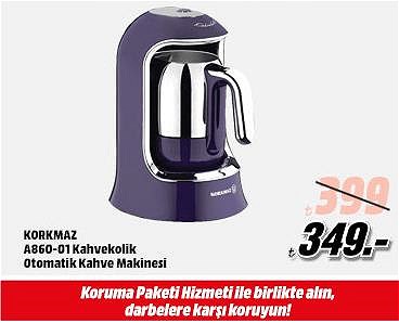 Media Markt Korkmaz A860-01 Kahvekolik Otomatik Kahve MAkinesi
