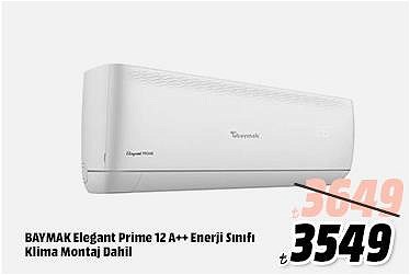 Baymak Elegant Prime 12 A++ Enerji Sınıfı Klima Montaj Dahil image