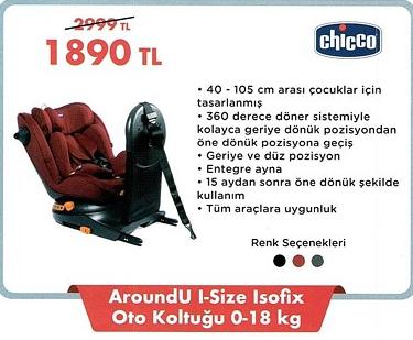 Aroundu I-size Isofix Oto Koltuğu 0-18 Kg image