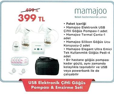Usb Elektronik Çiftli Göğüs Pompası & Emzirme Seti image
