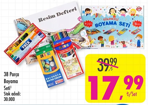 38 Parça Boyama Seti image