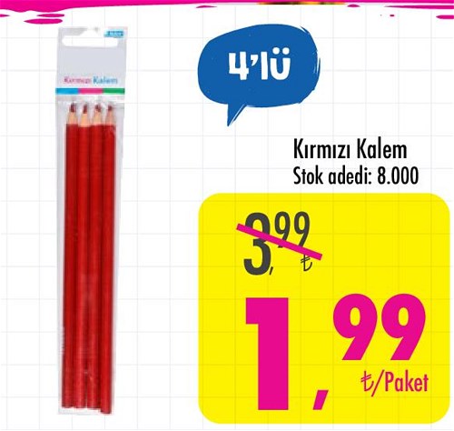 Kırmızı Kalem 4'lü image