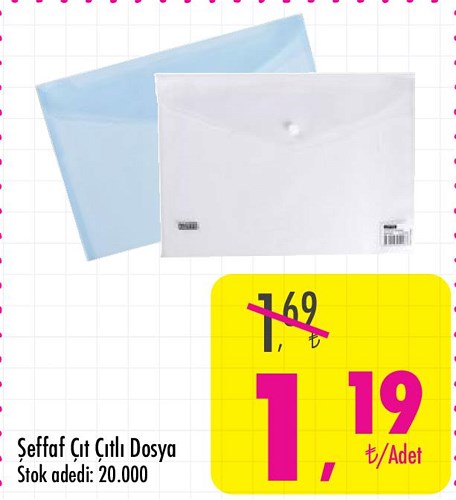 Şeffaf Çıt Çıtlı Dosya image