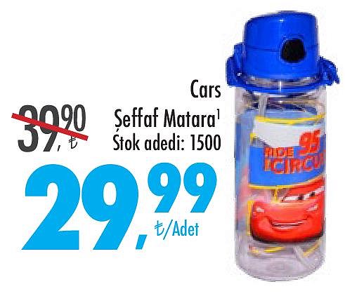 Cars Şeffaf Matara image