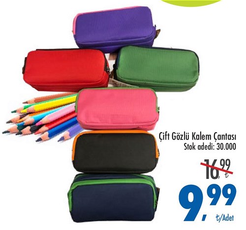 Çift Gözlü Kalem Çantası image