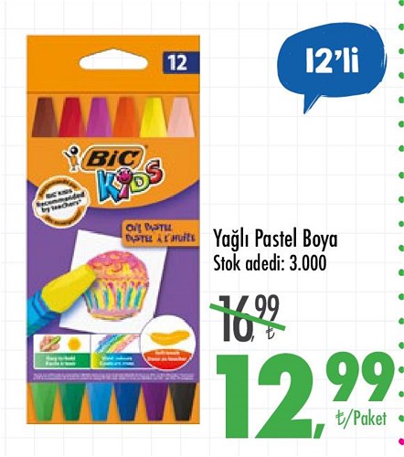Yağlı Pastel Boya 12'li image